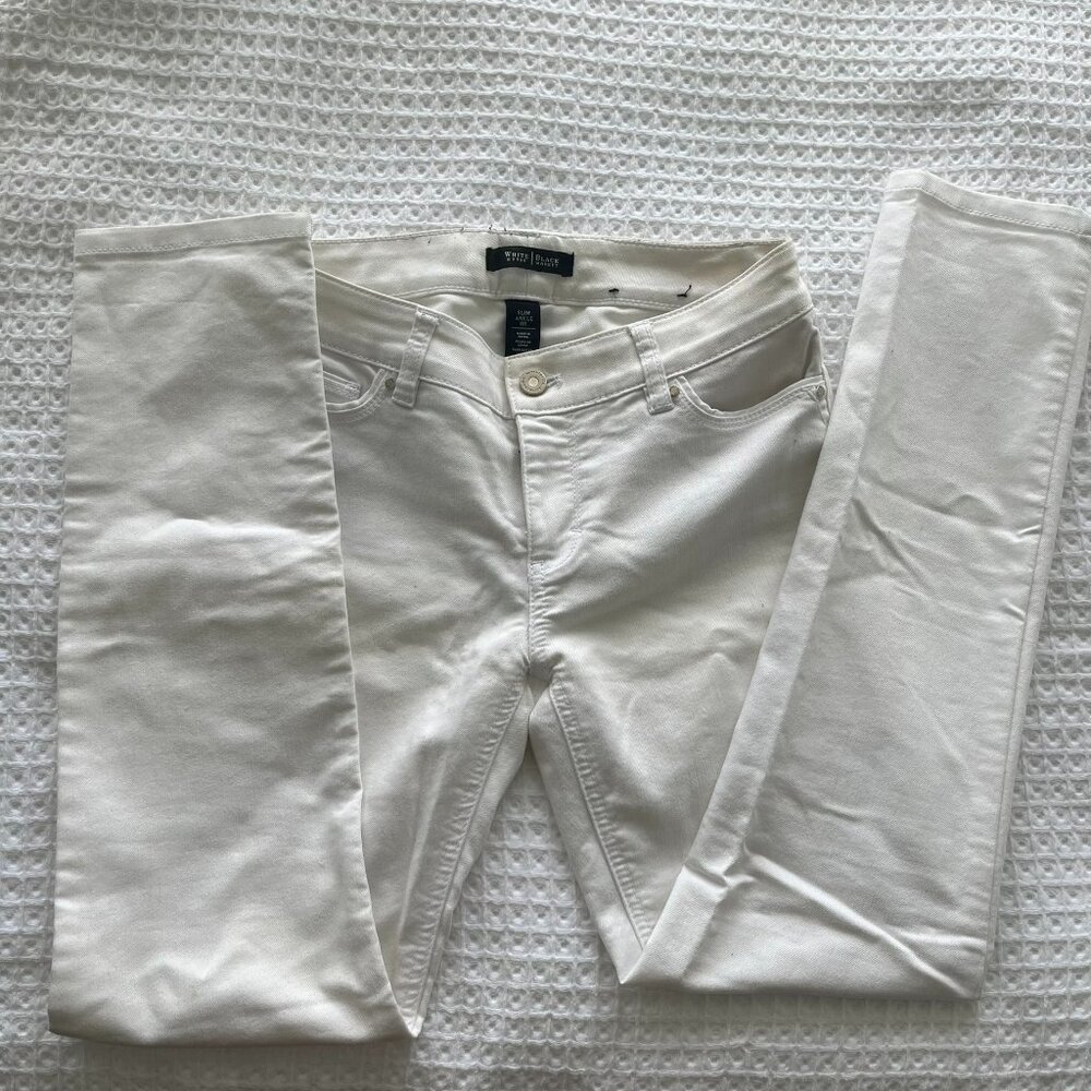 White House | Black Market White Jeans SZ 0R Classic Capsule Piece